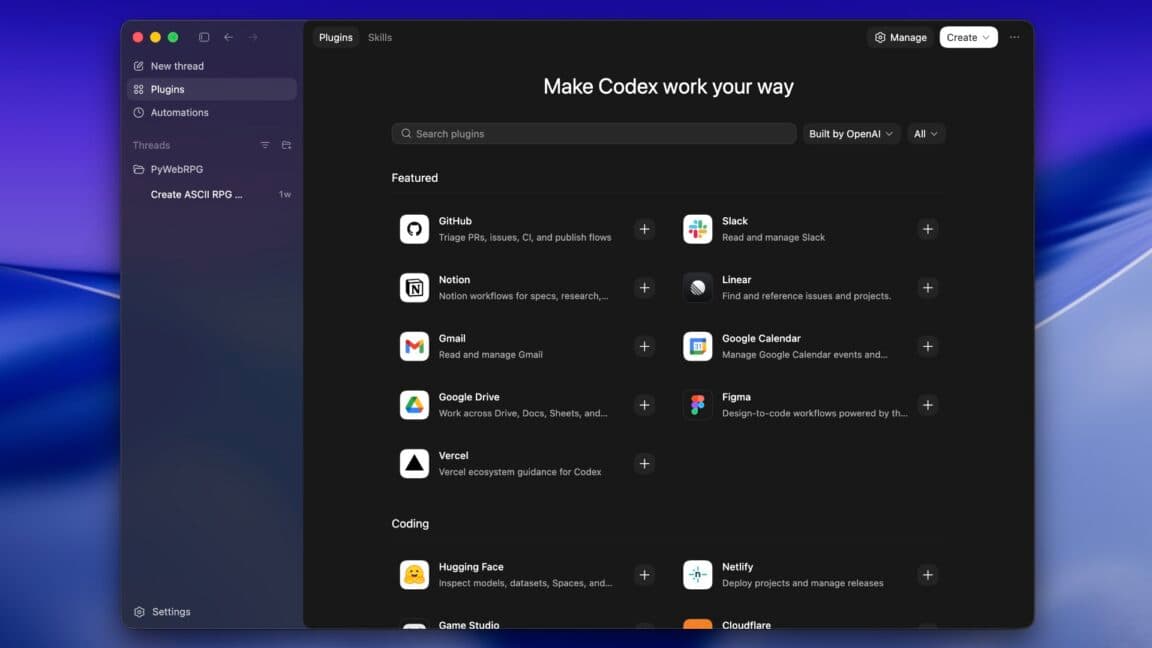 OpenAI Lanza Plugins para Codex